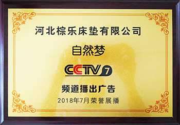 cctv7频道播出广告授牌